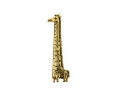 Линейка декоративная "Жираф" 15см (латунь, золото) Италия