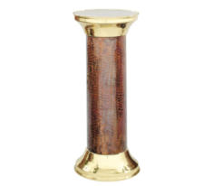 Подставка-колонна h63х24 см (латунь, золото, критская чеканная медь) Италия