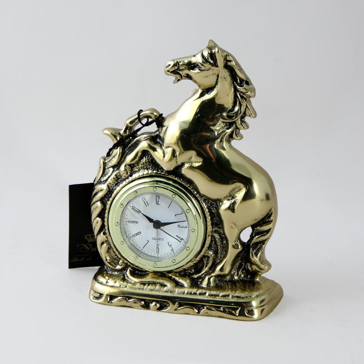 Часы настольные бронзовые "Скакун" (Португалия)