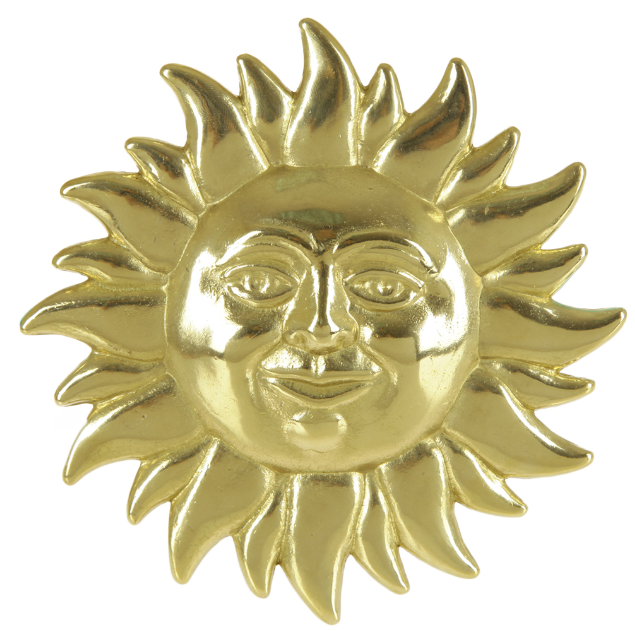 Настенное украшение "Солнышко" d14см (латунь, золото) Италия