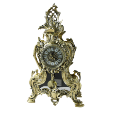 Часы каминные с маятником &quot;Флоринда&quot; 50x29x11см (бронза, золото) Португалия