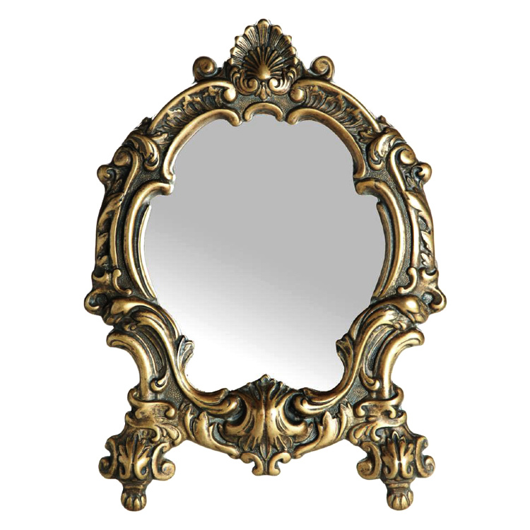 Зеркало настольное "Винтаж" 24х34,5см (латунь, антик) Италия
