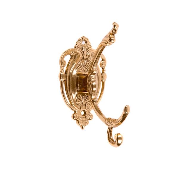 Вешалка-крючок для одежды "Ренессанс" (латунь, золото) Италия