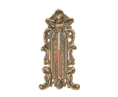 Термометр настенный "Ангелочек" 12х23см (латунь, антик) Италия