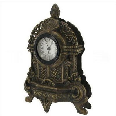 Часы каминные "Рок" 21,5х16см (латунь, антик) Италия