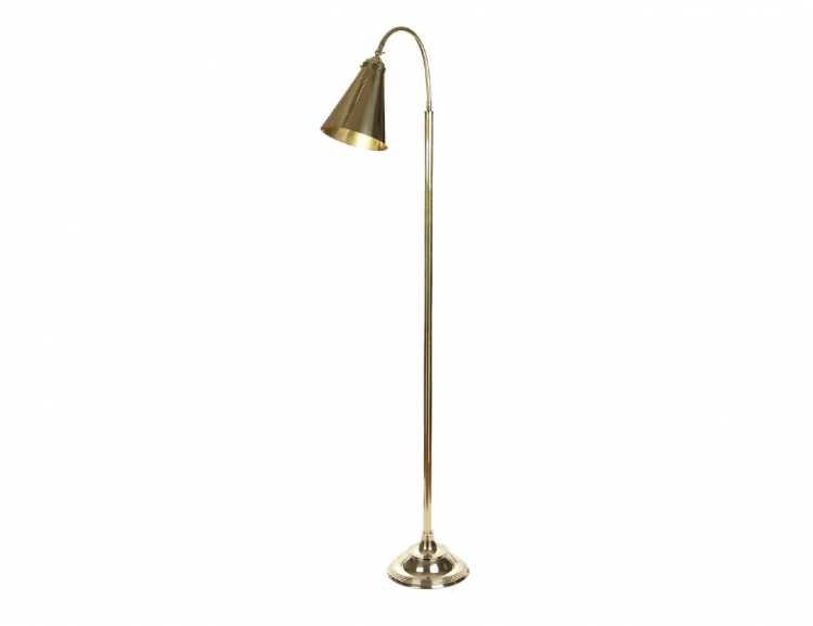 Торшер - светильник напольный "Ла Луна" 155см (латунь, золото) Италия
