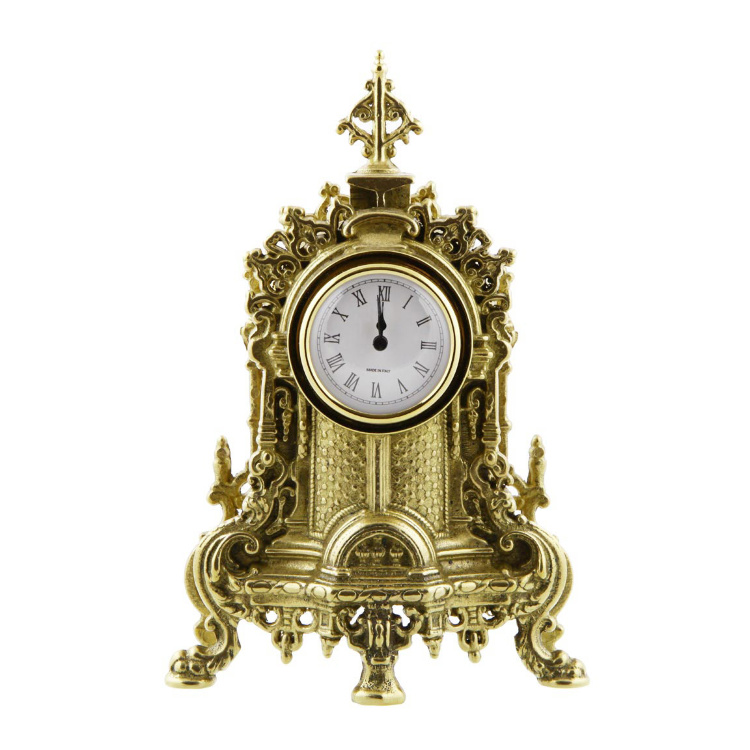 Часы каминные "Милано" 23х15х12см (латунь, золото) Италия