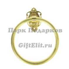 Настенная вешалка-кольцо для полотенец "Россо" (золото)