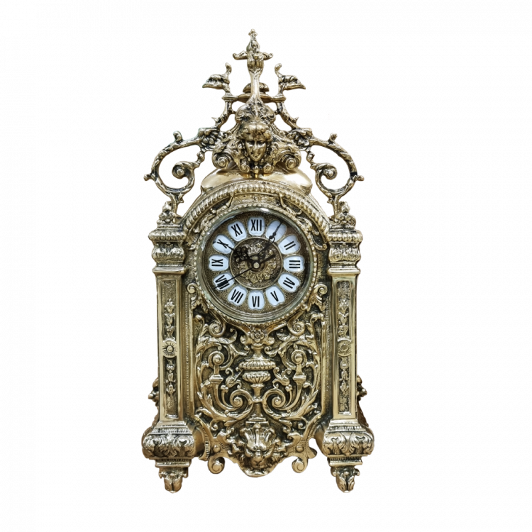 Часы каминные "Лоренцо" 40х24х14см (бронза, золото) Португалия